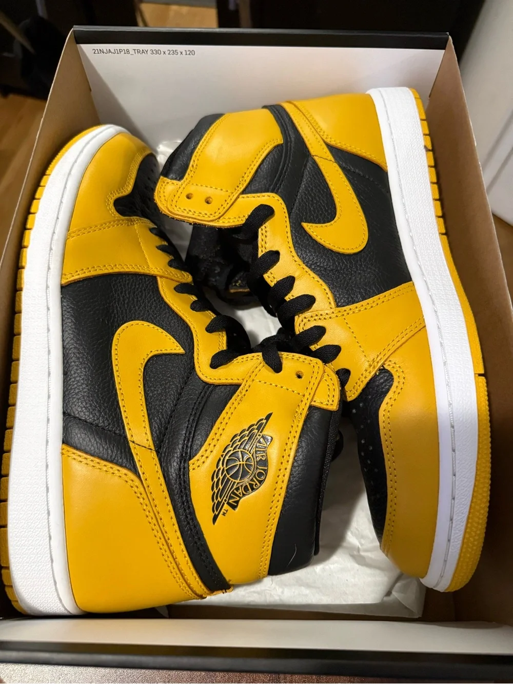 Jordan High Top Sneakers - Black/Yellow
